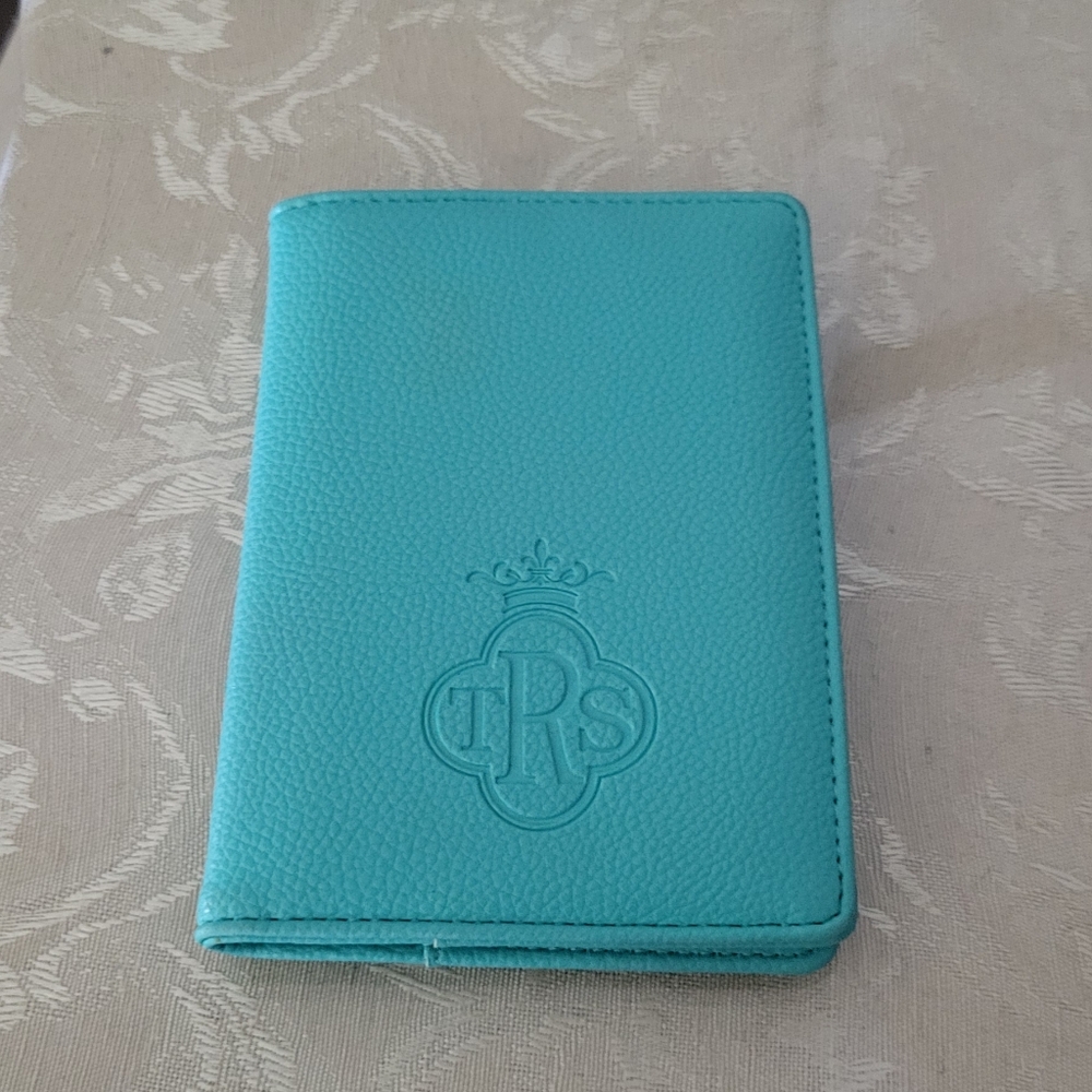 Teal Leather Passport Holder TRS